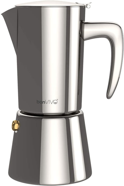 bonVIVO Intenca Stovetop Espresso Maker - Luxurious Italian Coffee Machine Maker