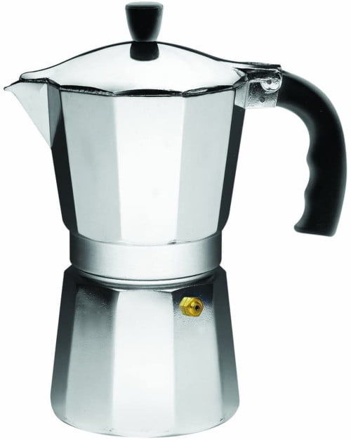 IMUSA USA B120-42V Aluminum Espresso Stovetop Coffeemaker 3-Cup, Silver