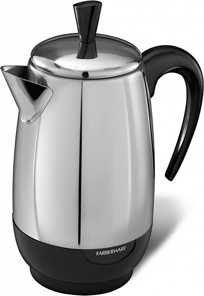 Spectrum Brands Farberware 8-Cup Percolator, Stainless Steel, FCP280