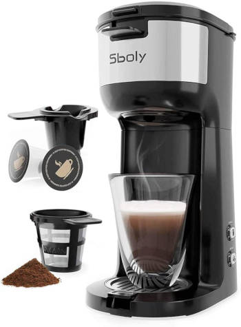 Coffee-Maker-Sboly-Single-Serve-Brewer-for-K-Cup-Pod-Ground-Coffee