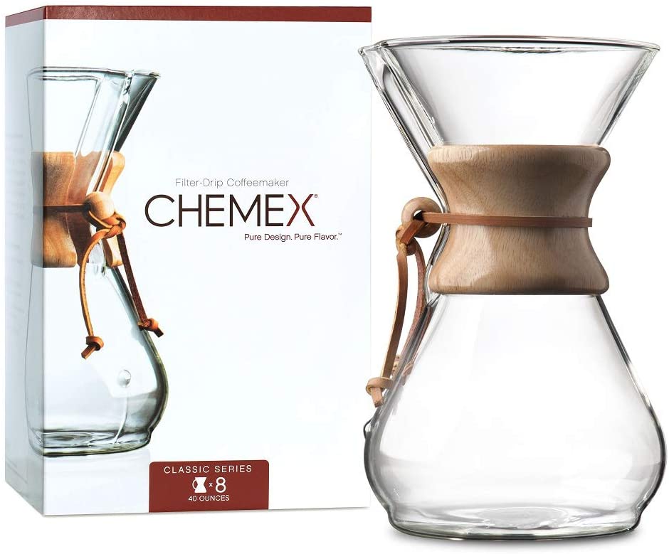 Chemex Pour-Over Glass Coffeemaker - Classic Series