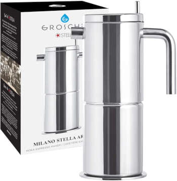 GROSCHE Milano Stella Aroma Stainless Steel Moka pot