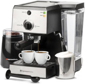 7 Pc All-In-One Espresso Machine & Cappuccino Maker